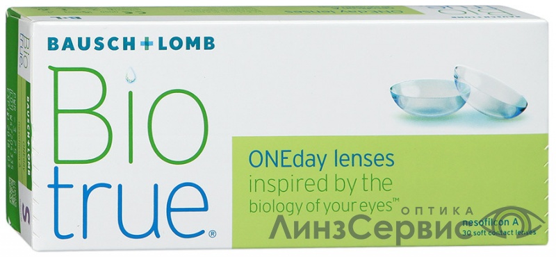 картинка Однодневные контактные линзы BAUSCH&LOMB Biotrue ONEday -5 кривизна 8.6 от магазина ЛинзСервис